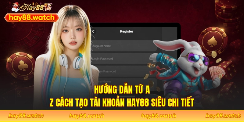 Hướng dẫn từ A-Z cách tạo tài khoản Hay88 siêu chi tiết
